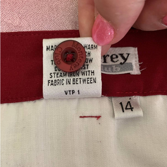 Monterey Club Maroon Shorts - Picture 7 of 8